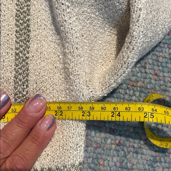 NWT Simply Noelle Cream and Olive Women's Cardigan L/XL - Picture 6 of 11